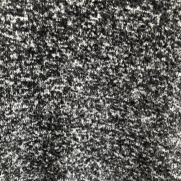 Coin 1804 Shirt Black White Space Dye Crew Ruffled Layered Sleeve Size Medium - Picture 6 of 12